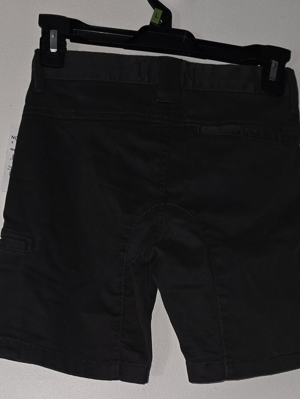 Black Raven  High-Waisted Twill Shorts